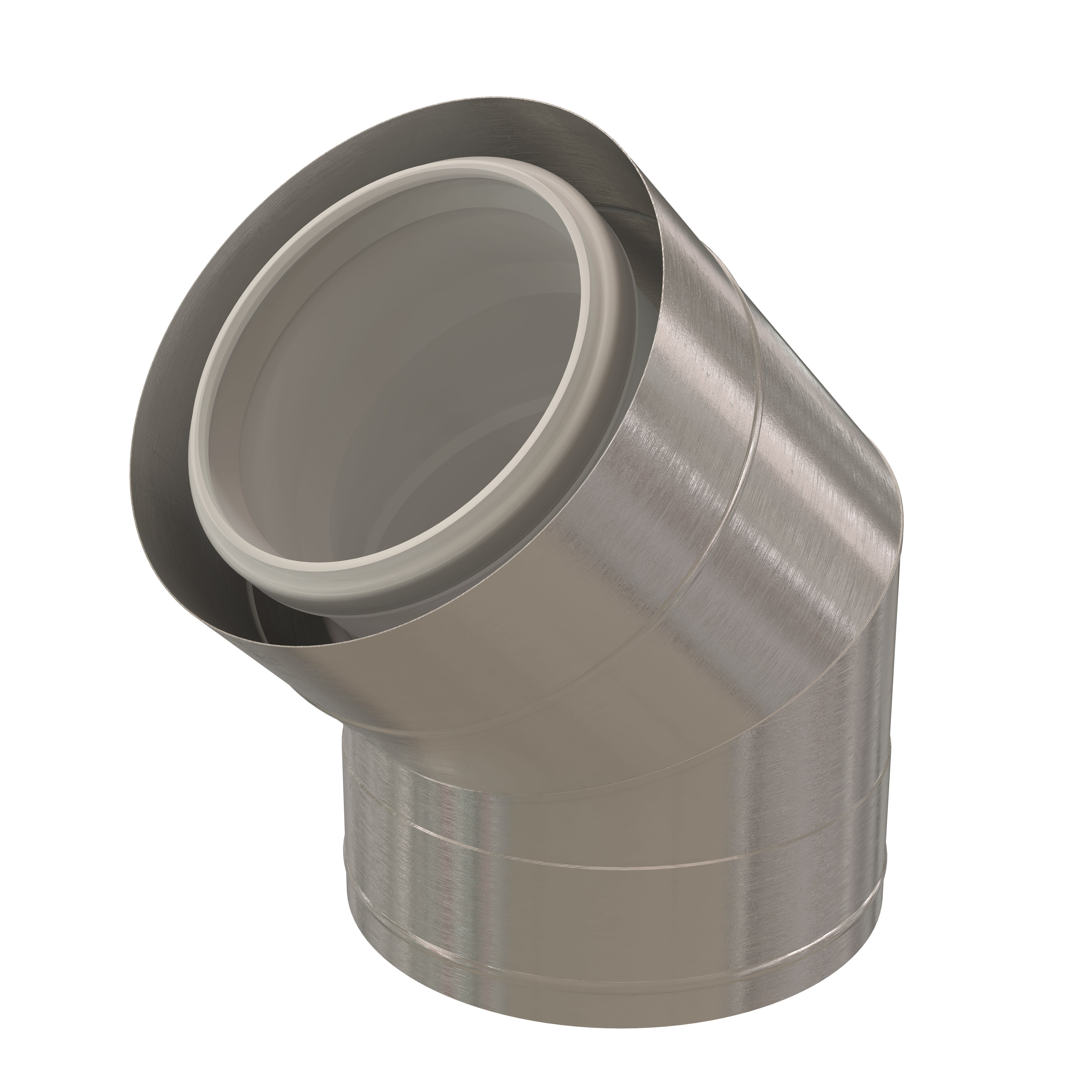 Ubbink France - Coude 45° Chemilux Condensation extérieur D160/225mm PP/inox