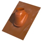Ubbink France - Solin toit 5 à 25° ocre plomb ocre large D80/125mm