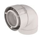 Ubbink France - Coude 87° Rolux Condensation D80/125mm PPtl/PVC système Sekurit