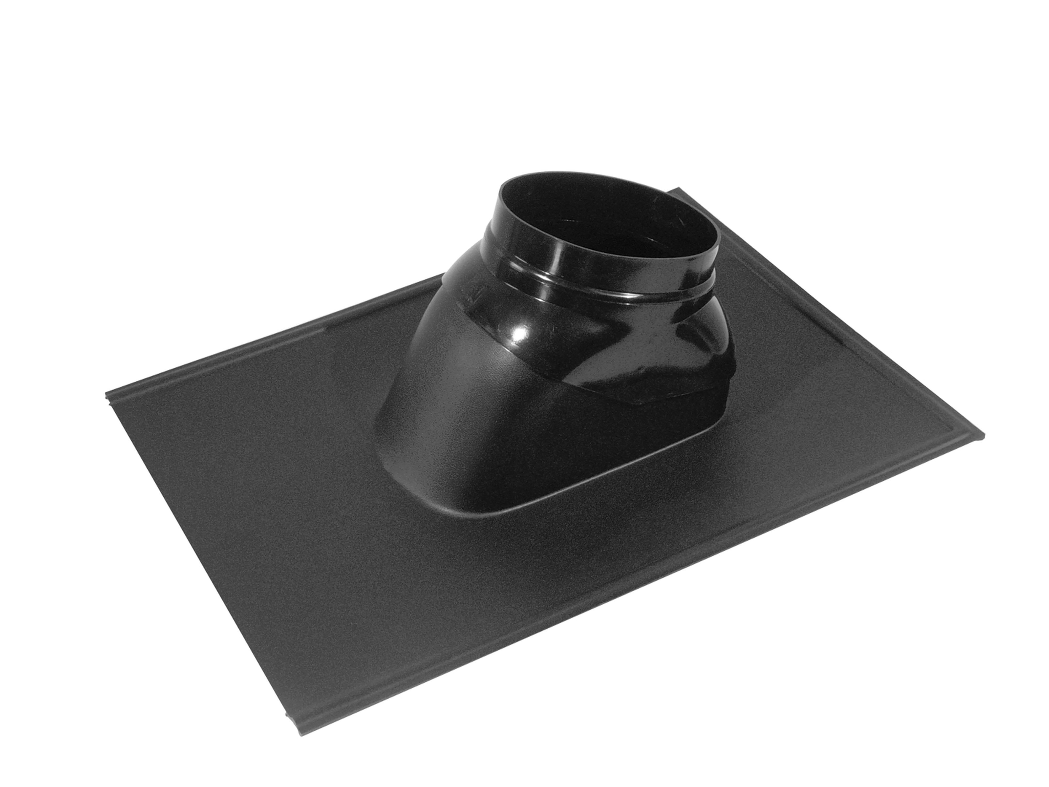 Ubbink France - Solin toit 25 à 45° ardoise polyéthylène noir D80/125mm