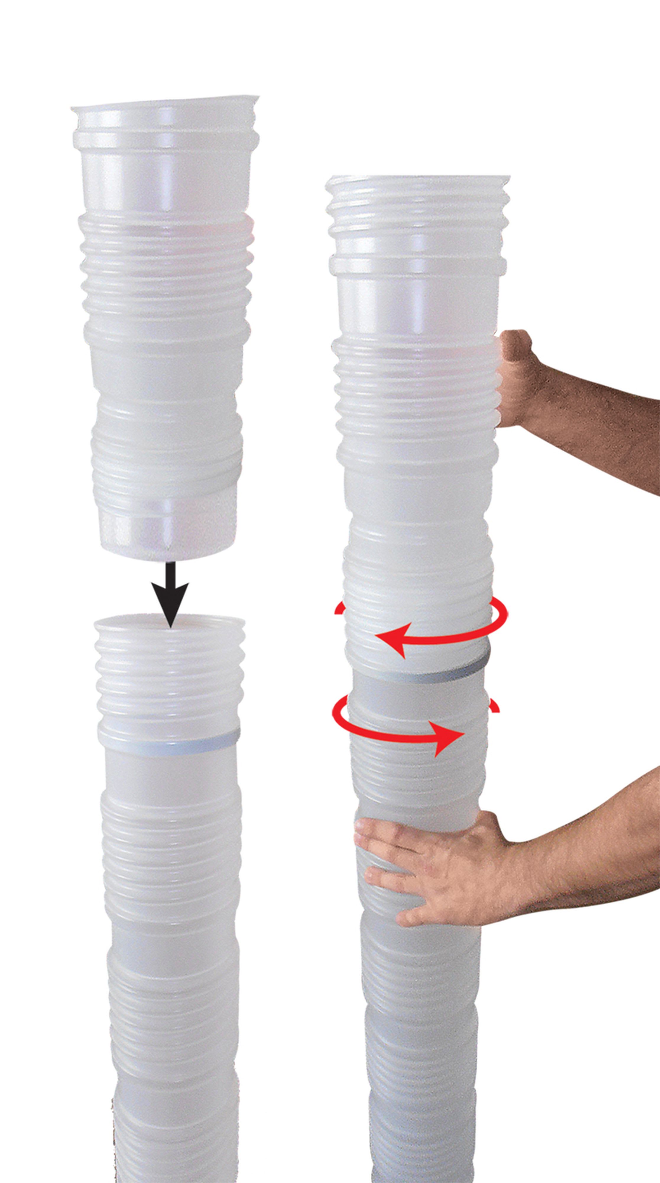 Ubbink France - Conduit flexible recoupable Chemilux Condensation D160mm long.1000mm