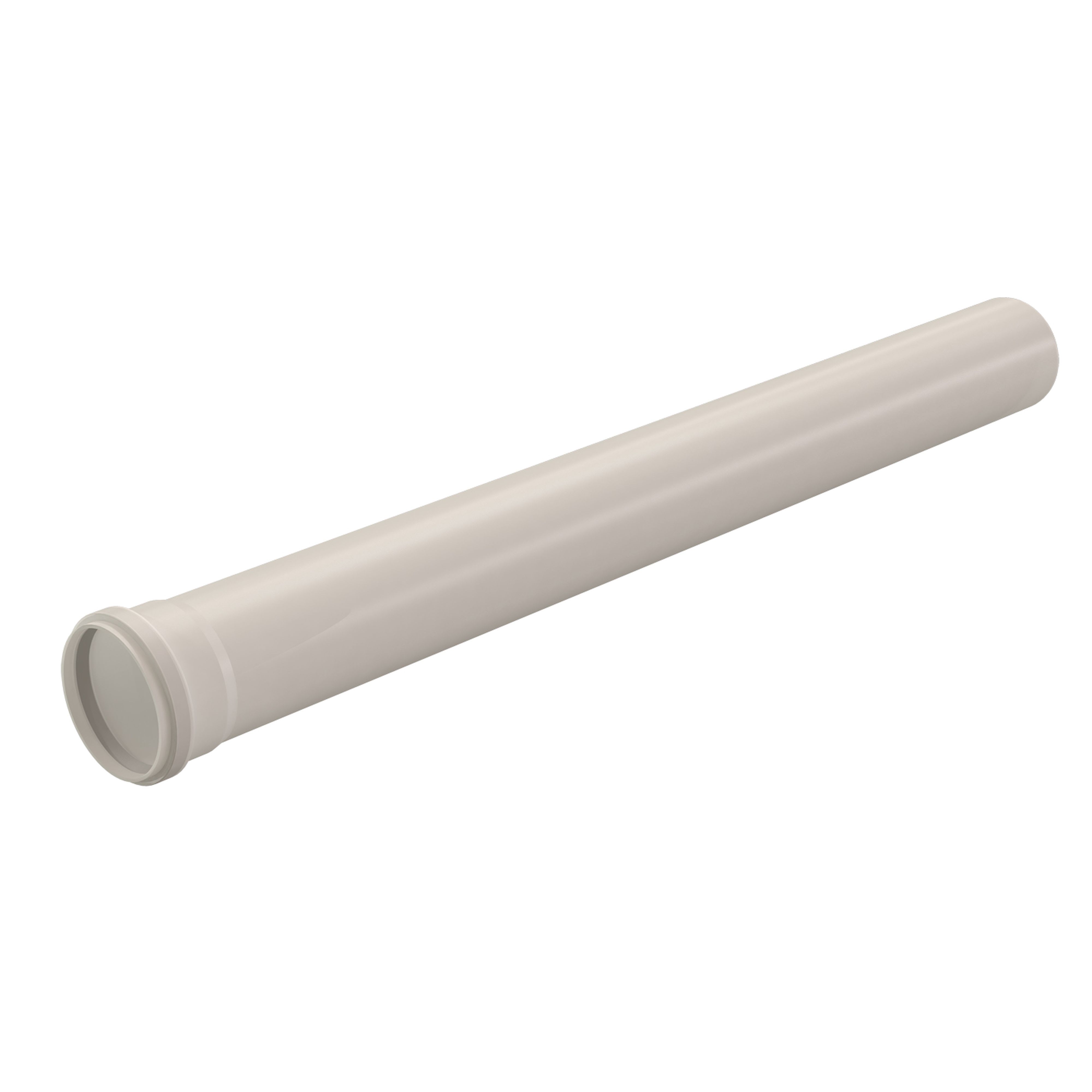 Ubbink France - Conduit Chemilux Condensation D80mm PPtl long.500mm avec joint peroxyde