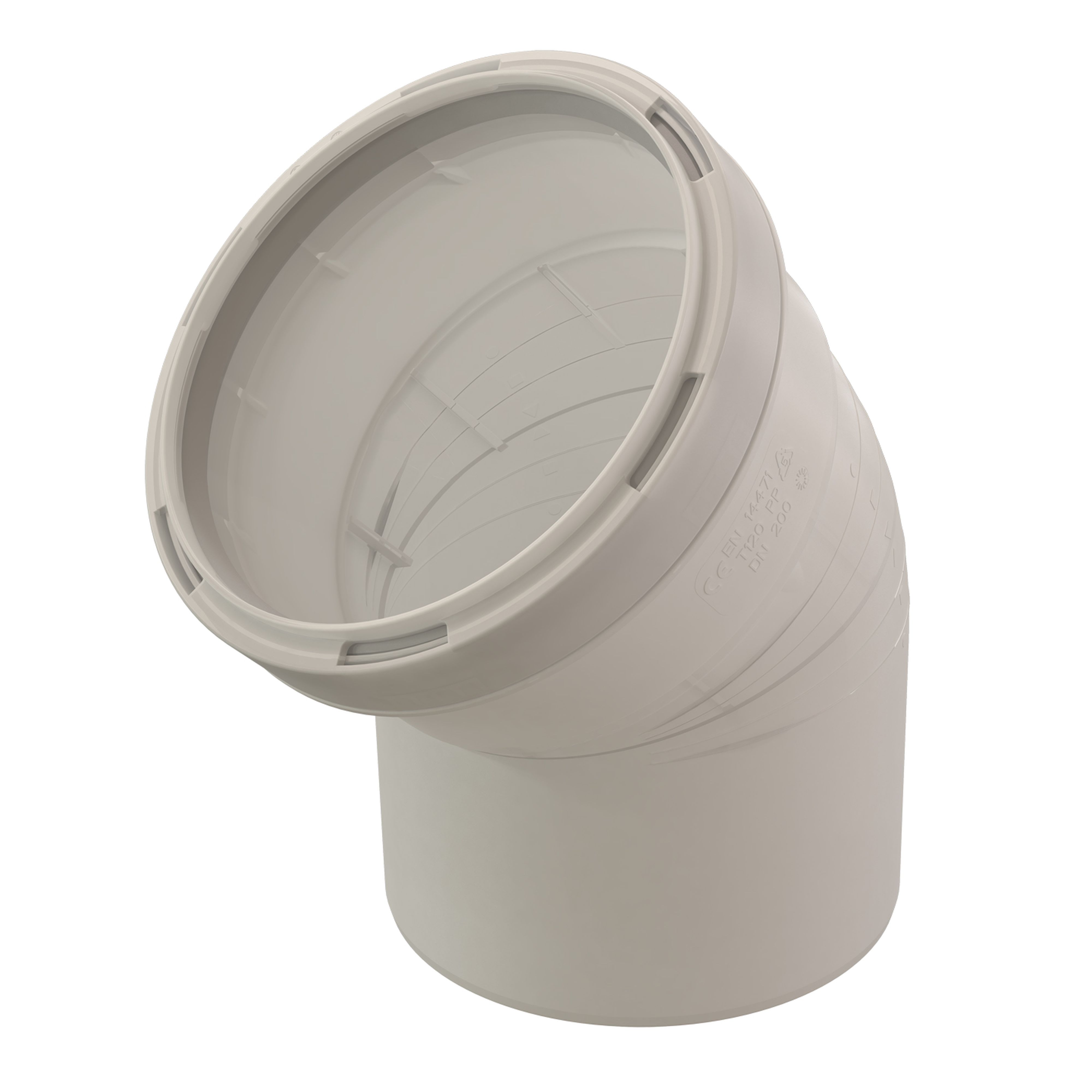 Ubbink France - Coude 45° Chemilux Condensation D200mm PPTL