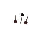 Ubbink France - Clou parapluie L70 marron-rouge RAL 8015