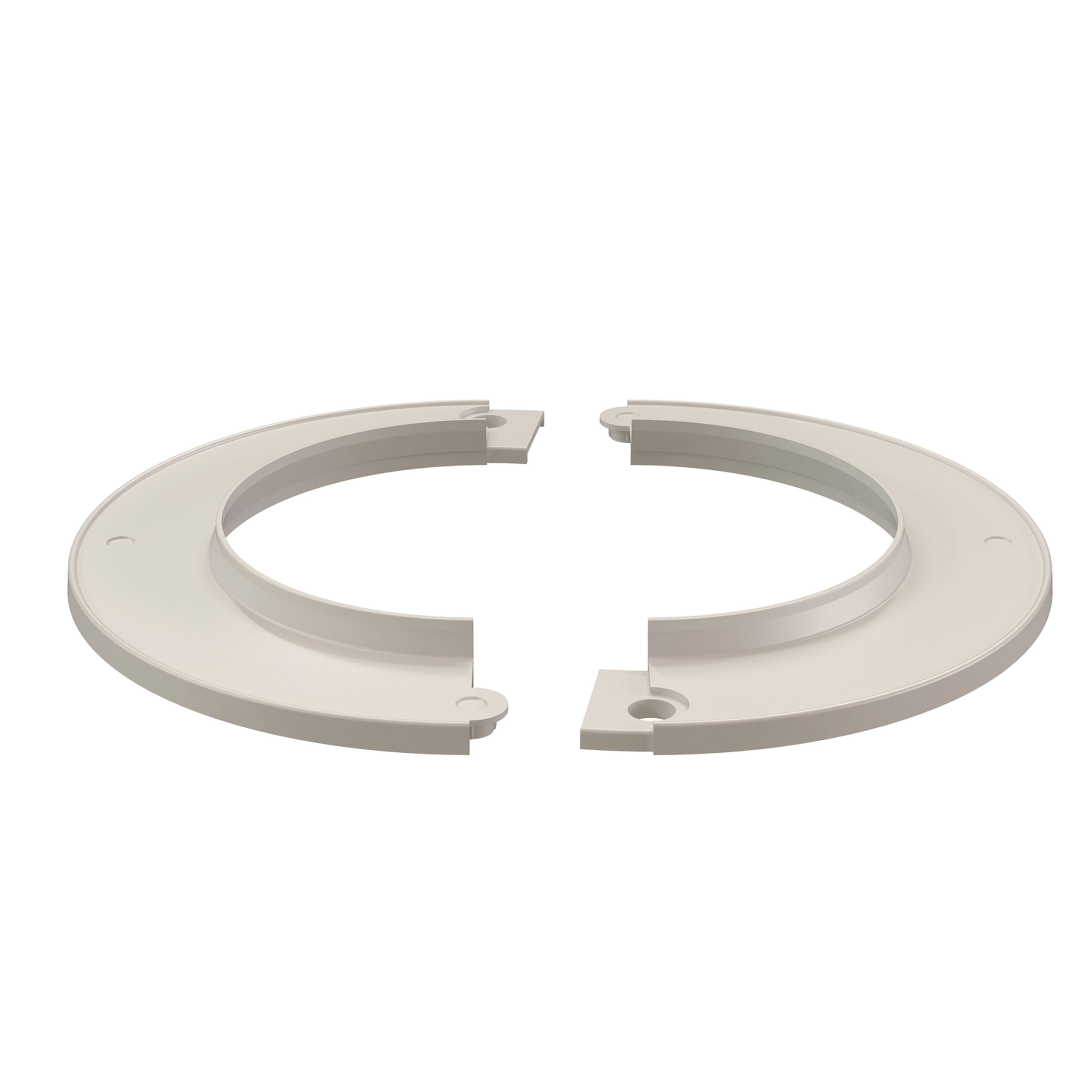 Ubbink France - Rosace de finition intérieure D100mm blanche PE