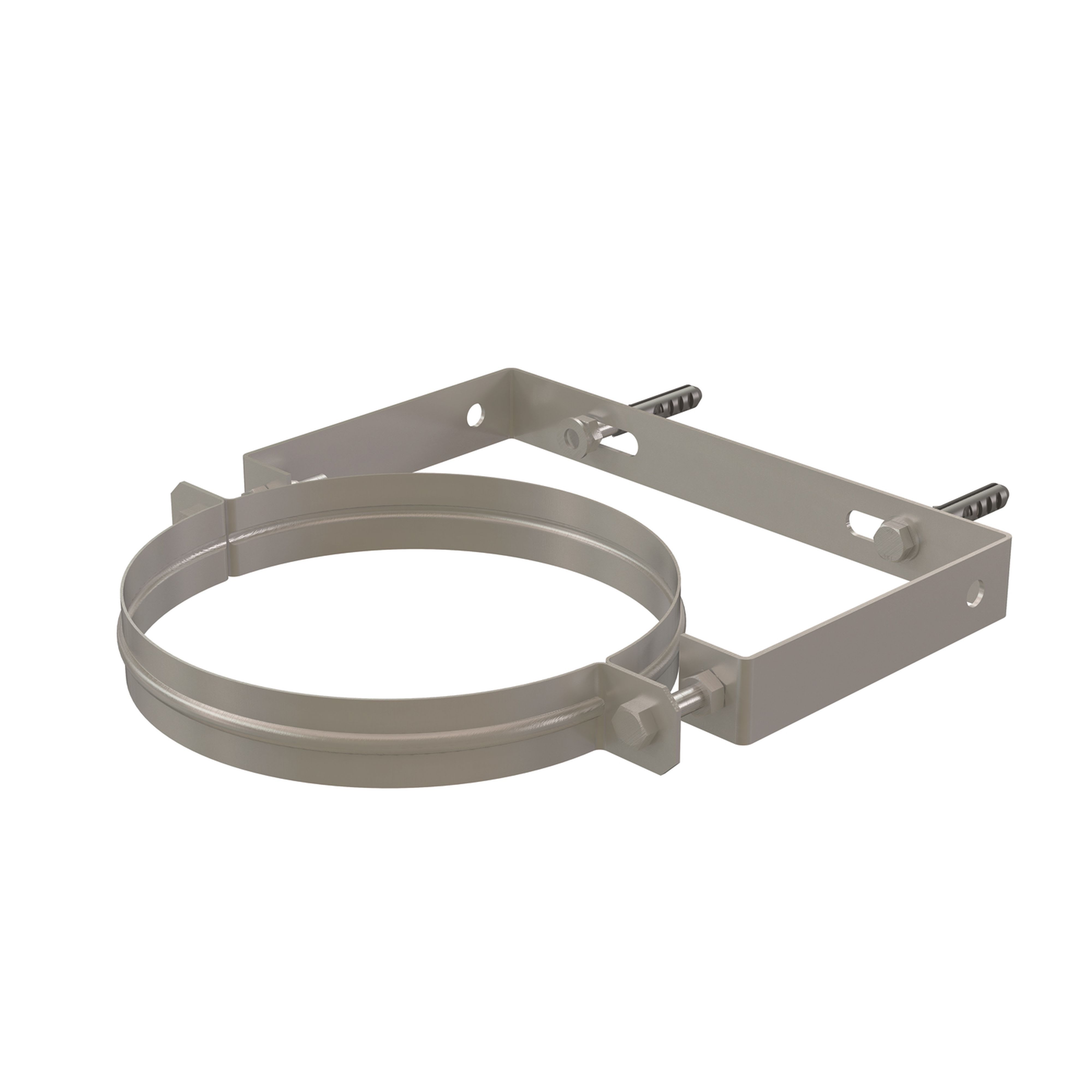 Ubbink France - Collier mural Chemilux Condensation extérieur inox D185mm
