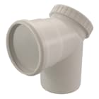 Ubbink France - Coude de visite 87° Chemilux Condensation D110mm PPTL long.136mm