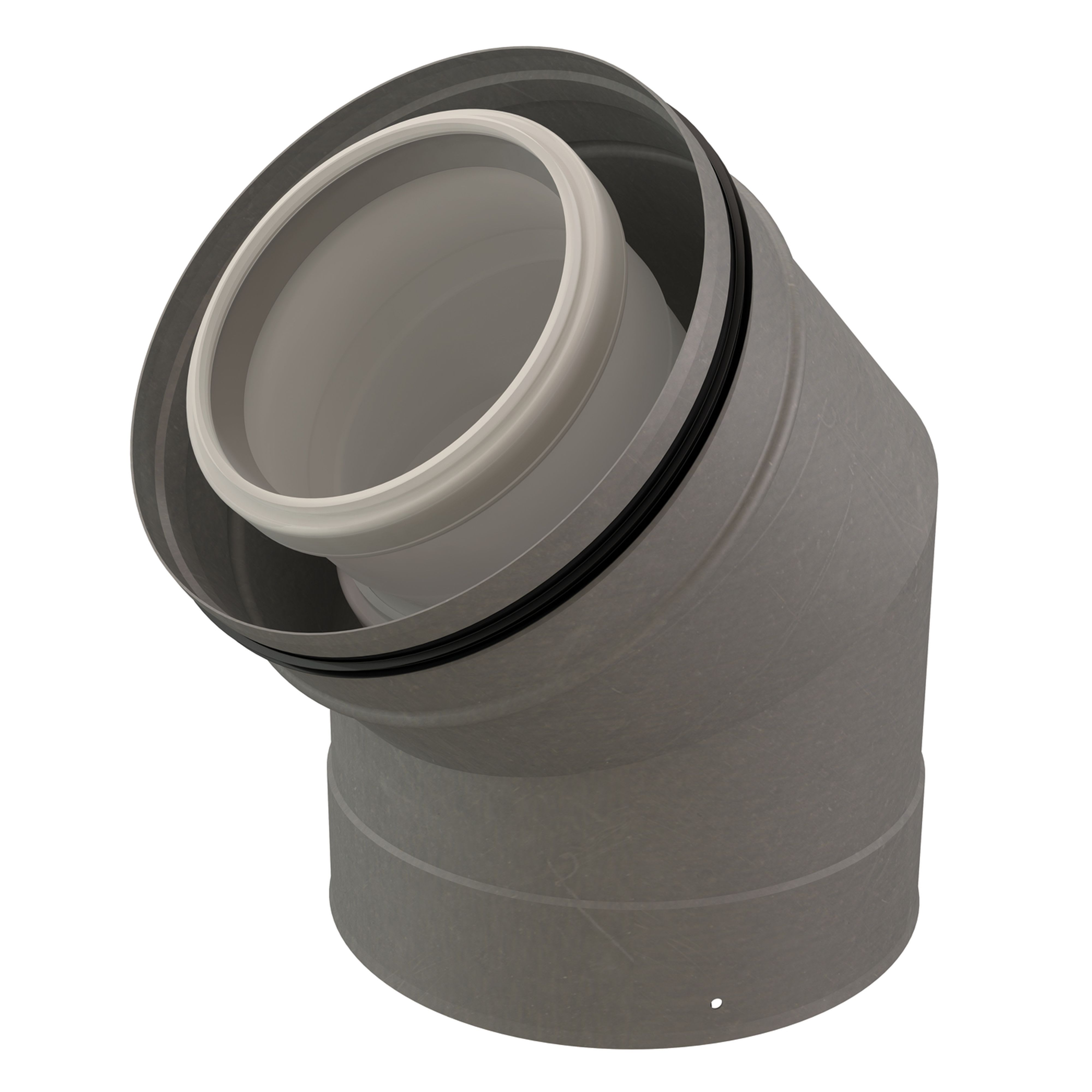 Ubbink France - Coude 45° Rolux 3CEP Condensation D125/200mm