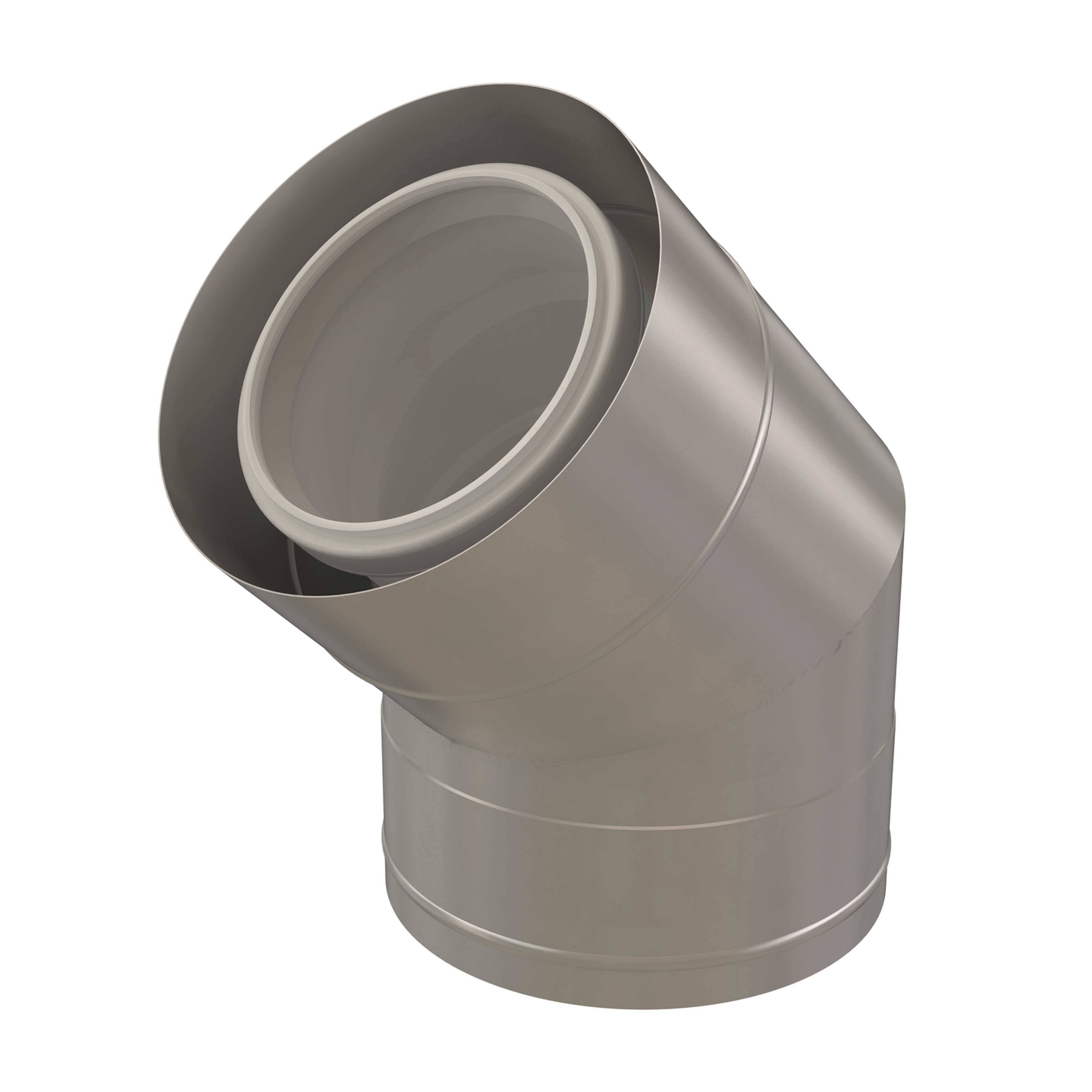 Ubbink France - Coude 45° Chemilux Condensation extérieur D250/350mm PP/inox