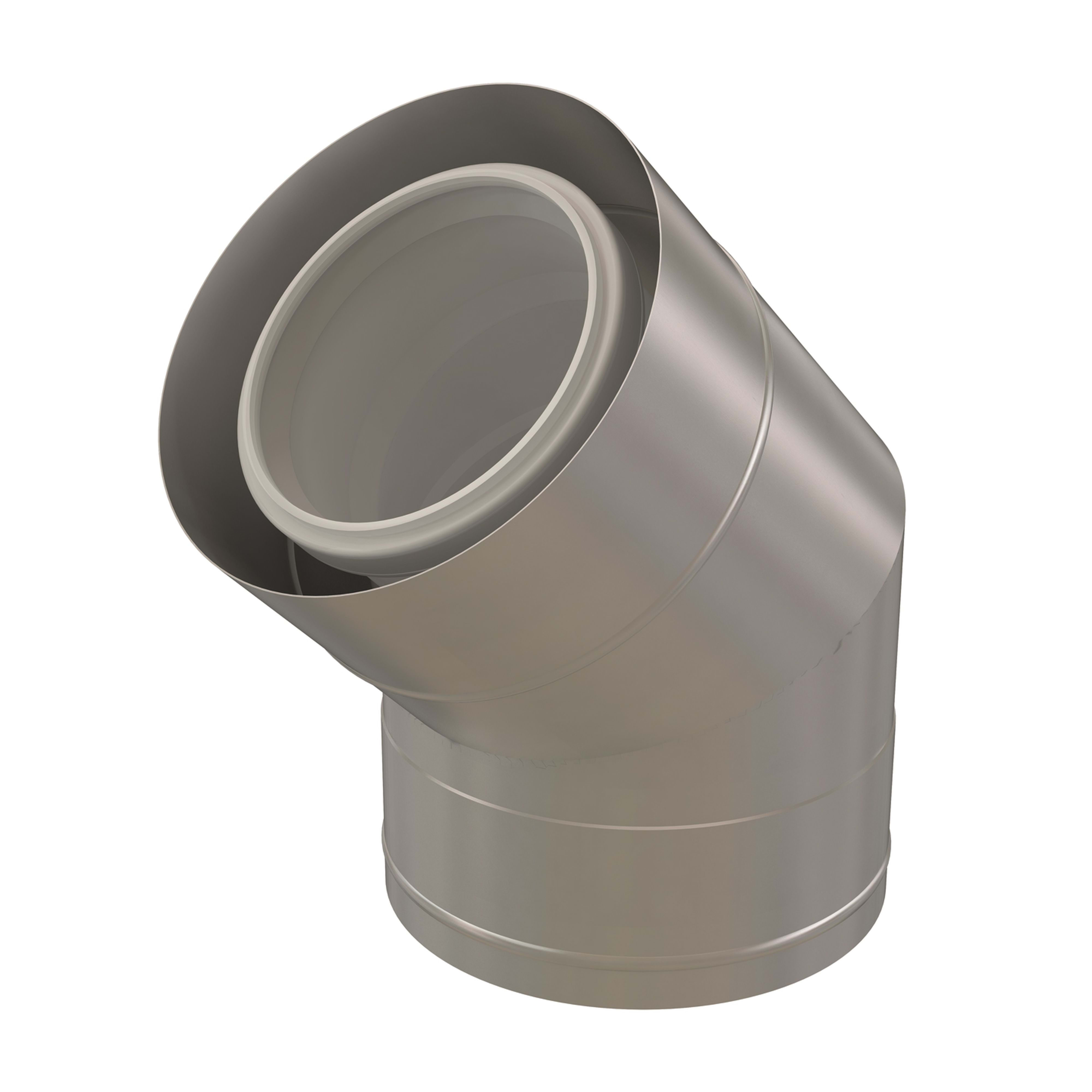 Ubbink France - Coude 45° Chemilux Condensation extérieur D250/350mm PP/inox