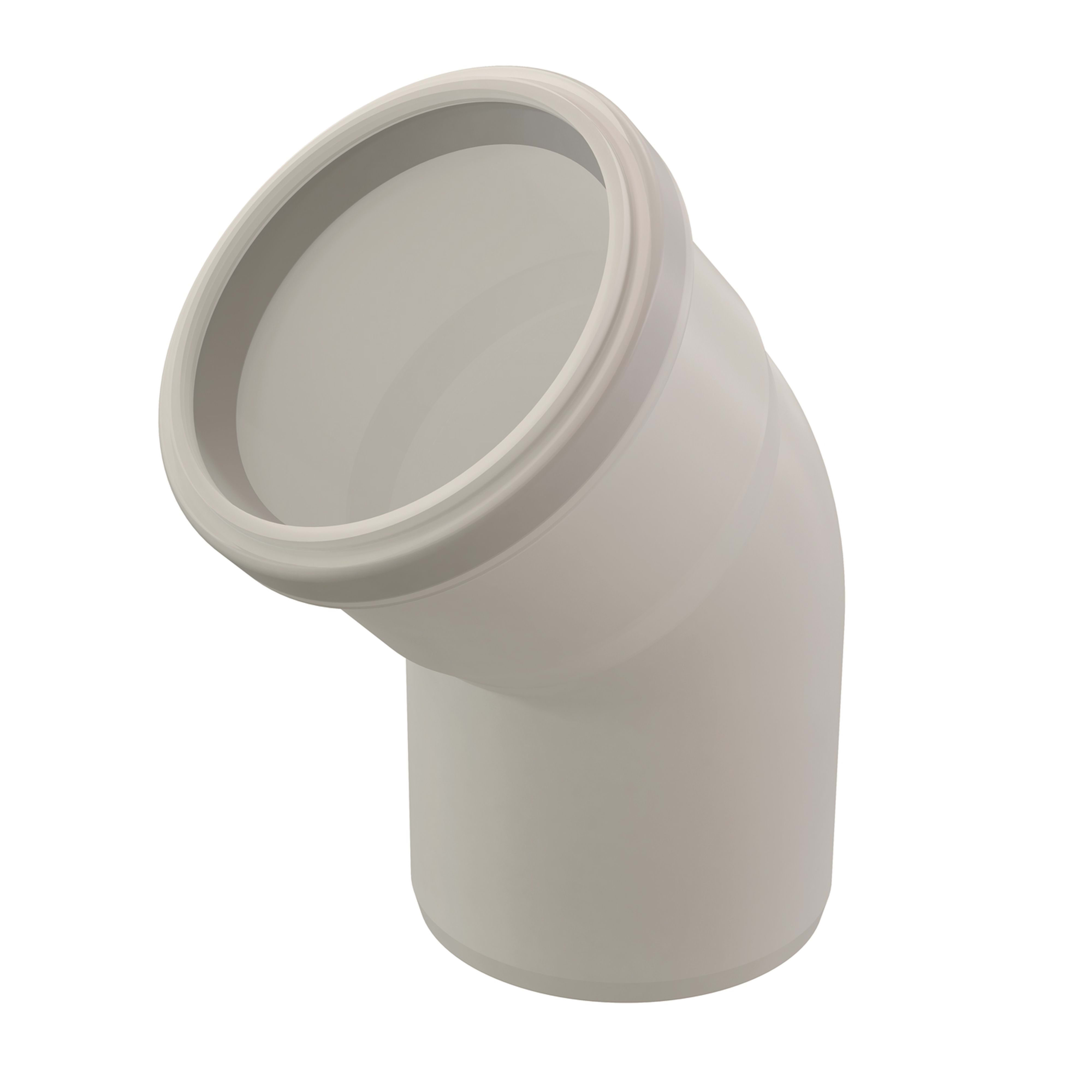 Ubbink France - Coude 45° Chemilux Condensation D80mm PPTL avec joint peroxyde