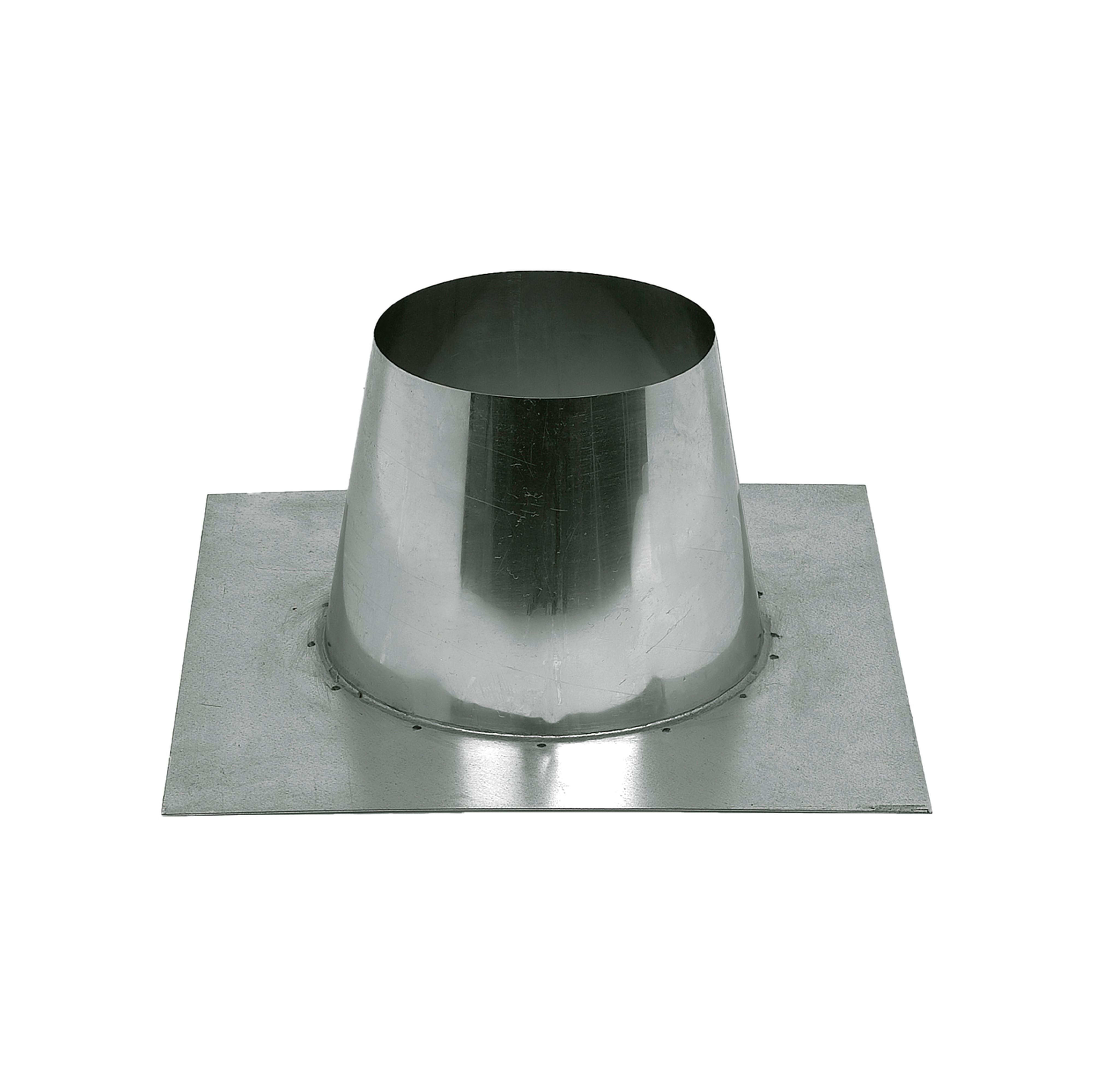 Ubbink France - Solin toit plat 0 à 10° inox plomb naturel D80/130mm