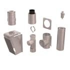 Ubbink France - Kit mural B22-B23 Chemilux Condensation D125/185mm extérieur rigide, PPTL/inox