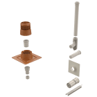 Ubbink France - Kit mural B22p-B23p Chemilux Condensation D60/100mm, ocre