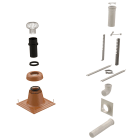 Ubbink France - Kit entrée murale Renolux Condensation D110/160mm ocre