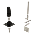 Ubbink France - Kit entrée murale Renolux Condensation D60/100mm noir