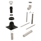 Ubbink France - Kit mural B22p-B23p Chemilux Condensation D110/160mm, noir