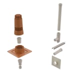 Ubbink France - Kit entrée murale Renolux Condensation D60/100mm ocre