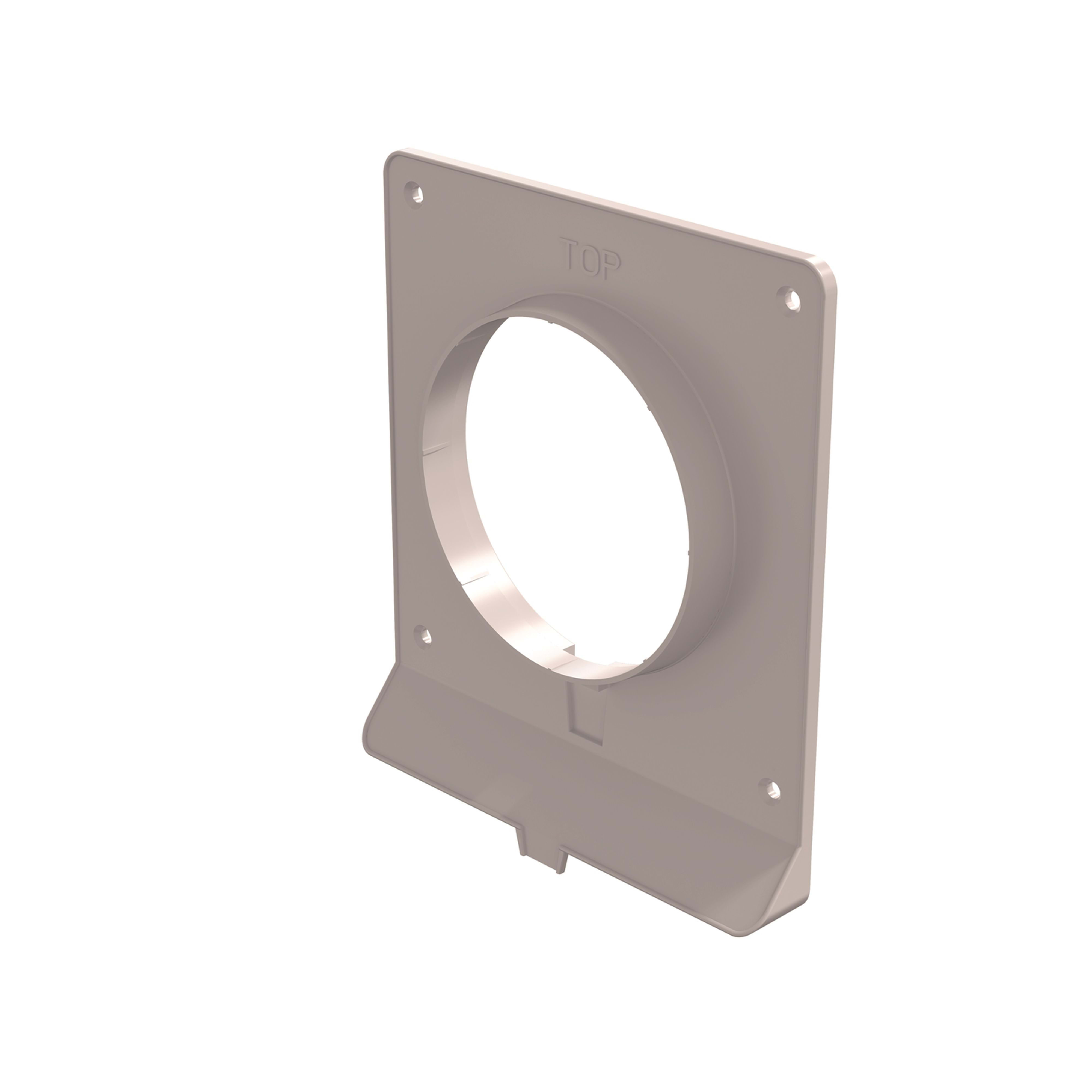 Ubbink France - Plaque anti-goutte murale D125 PP blanche