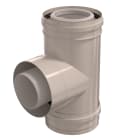 Ubbink France - Té 87° Rolux Condensation D80/125mm PPtl/inox