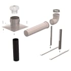 Ubbink France - Kit mural B22p-B23p Chemilux Condensation D160mm pour conduit rigide, inox