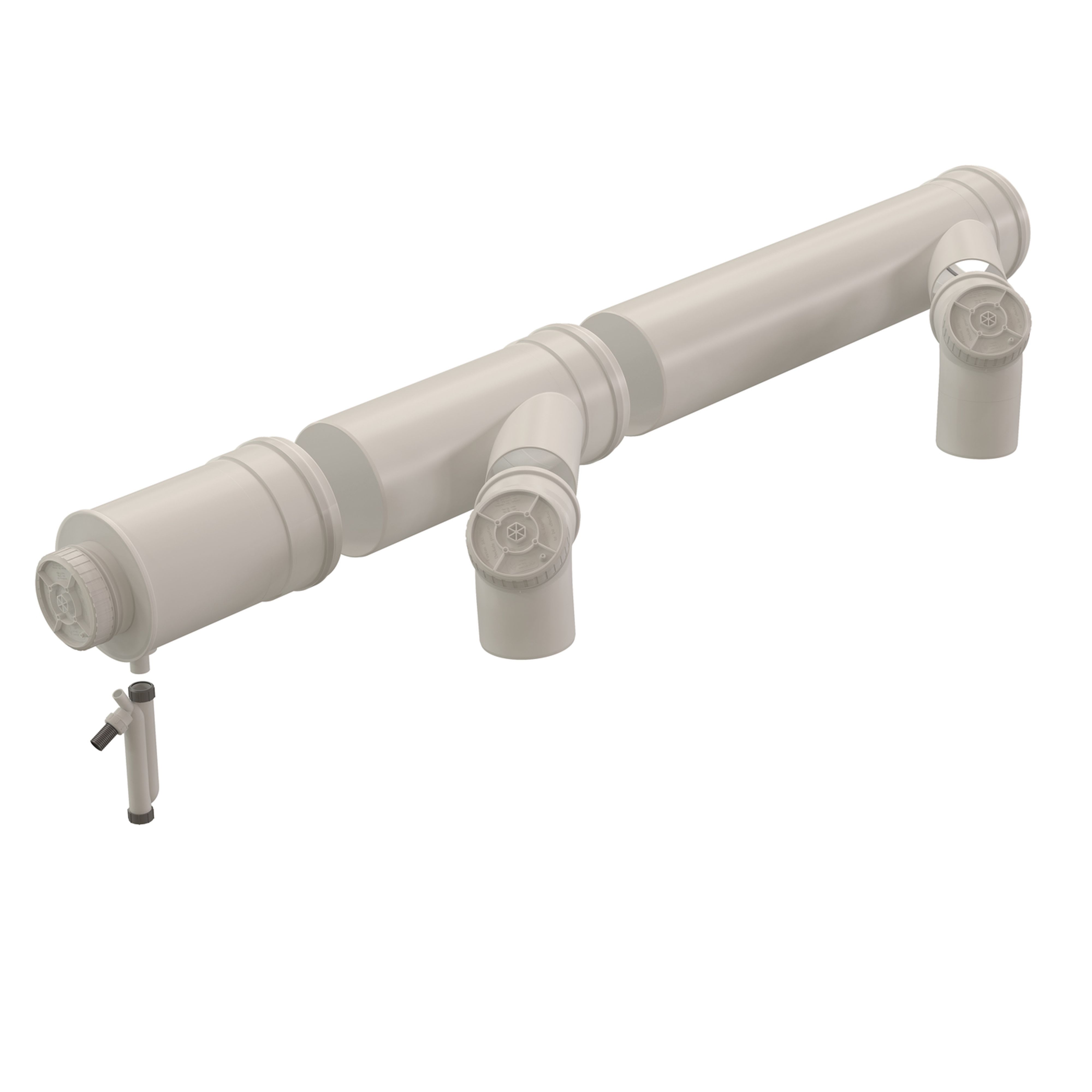 Ubbink France - Kit départ collecteur Chemilux Cascade Condensation D250/160mm