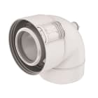 Ubbink France - Coude 60/100 PPtl/PP 87° avec prise de pression condensation Sekurit