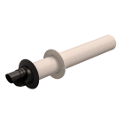 Ubbink France - Terminal horizontal Rolux Condensation D60/100mm long.750mm excentrique noir