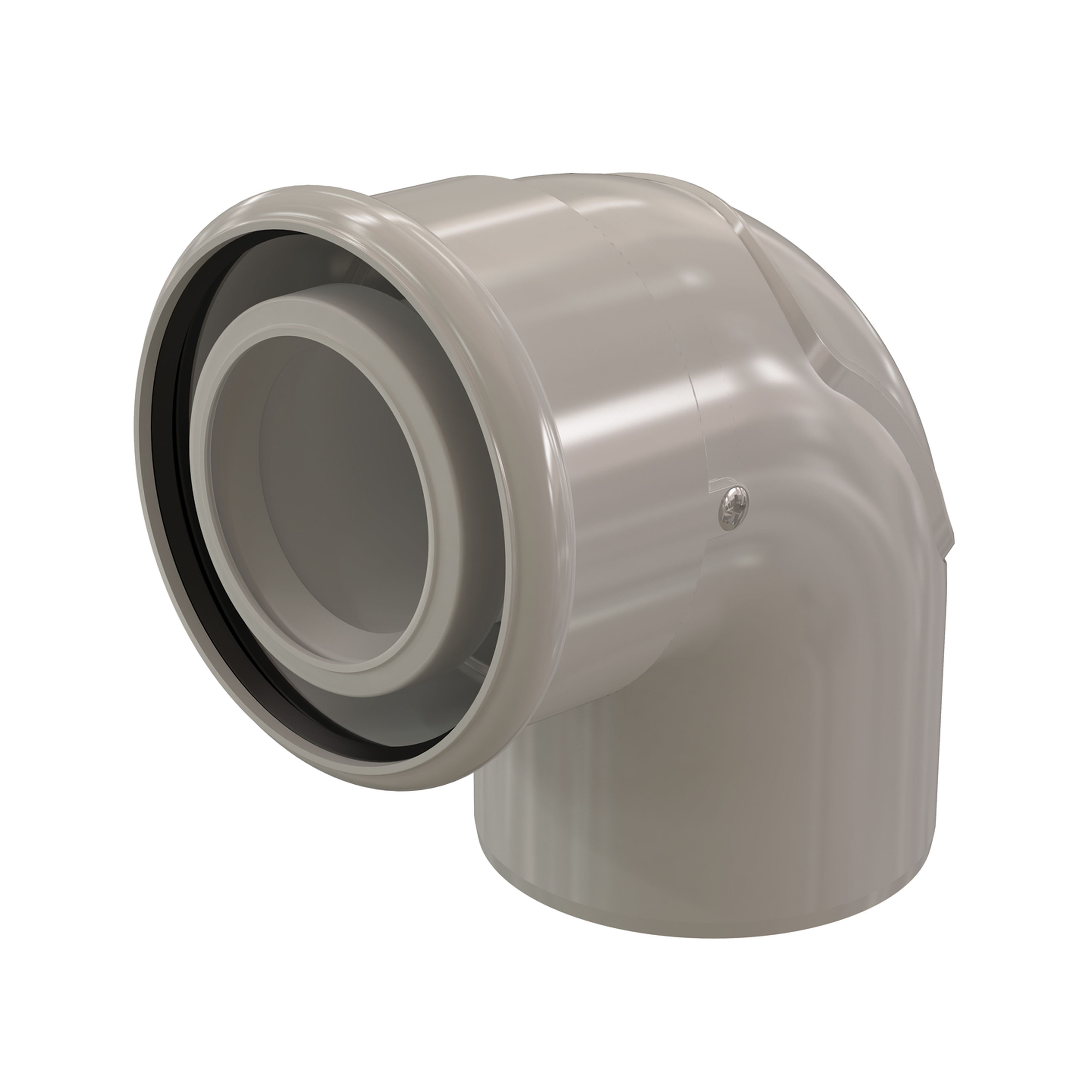 Ubbink France - Coude de visite 87° Rolux Condensation D60/100mm PPtl/alu