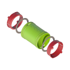 Ubbink France - Kit connecteur flexible à flexible AE34C Air Excellent