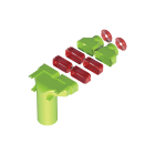 Ubbink France - Kit té de raccordement 90° Air Excellent AE55SC D125mm