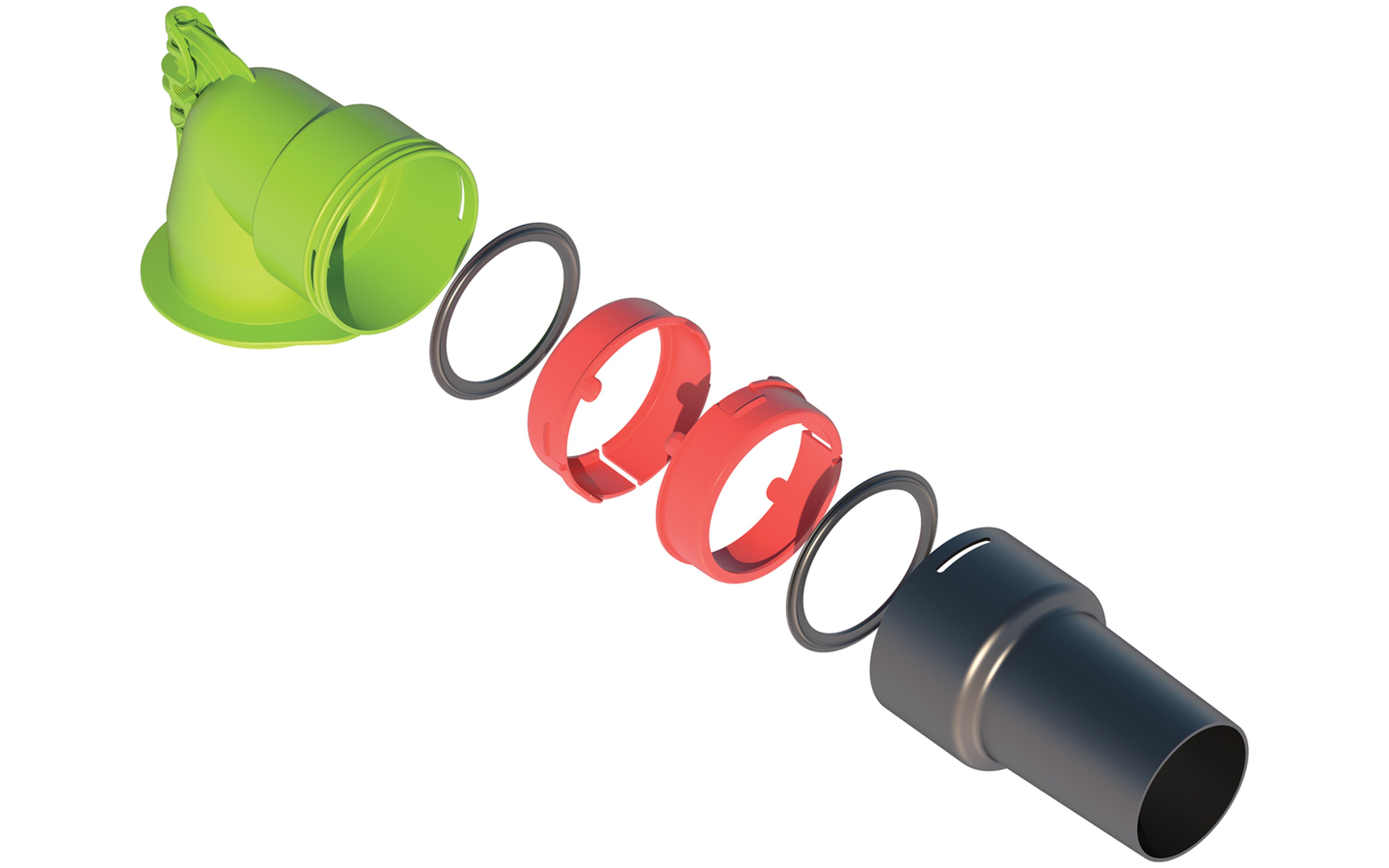 Ubbink France - Kit té 90° AE48C circulaire pour bouche D80mm