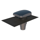 Ubbink France - Sortie de toit VMC Ubiflu 2 spécial ardoise anthracite avec multidiam