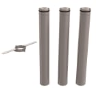 Ubbink France - Kit 3CEp d'étage D80/130mm PPtl/acier haut.3000mm sans connexion appareil