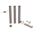 Ubbink France - Kit 3CEp d'étage D80/130mm PPtl/acier haut.3100mm pour 1 appareil