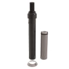 Ubbink France - Kit 3CEp de toiture D80/130mm PPtl/acier haut.2000mm avec terminal noir