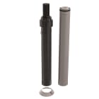 Ubbink France - Kit 3CEp de toiture D80/130mm PPtl/acier haut.2500mm avec terminal noir