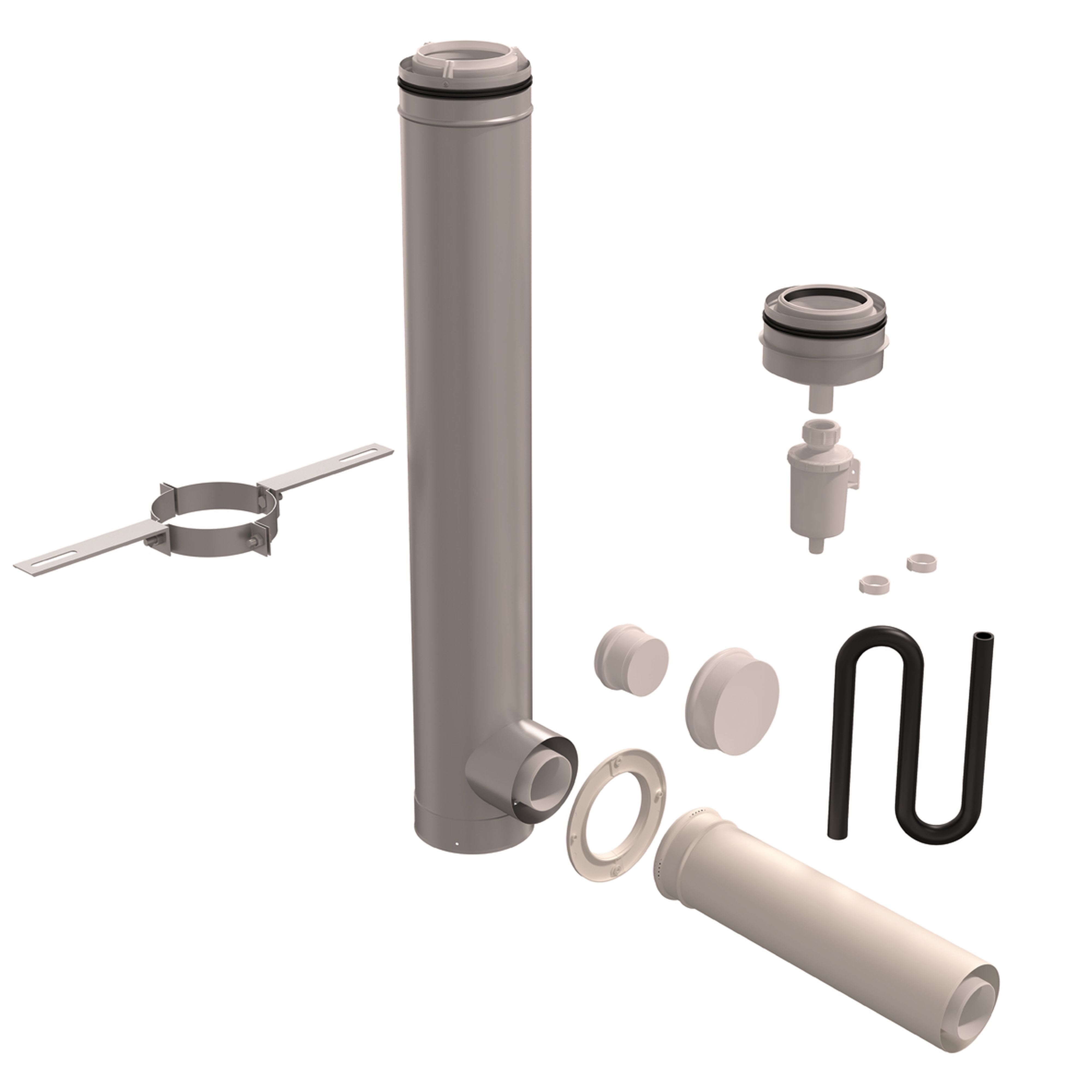 Ubbink France - Kit départ Rolux 3CEp Condensation D110/160mm 1 app. suspendu