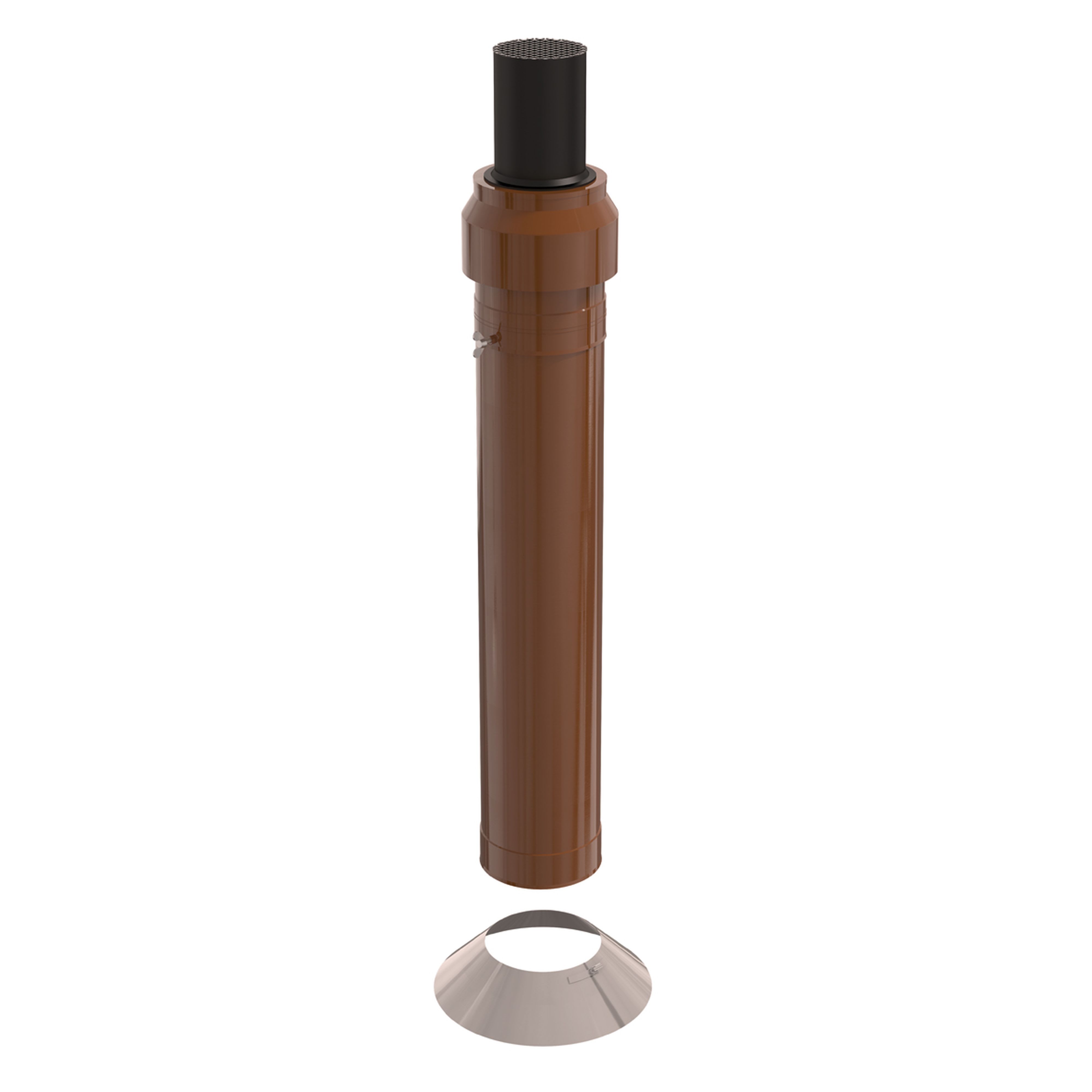Ubbink France - Kit terminal Rolux 3CEp Condensation D110/160mm ocre haut.1500mm