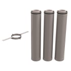 Ubbink France - Kit 3CEp d'étage D125/200mm PPtl/acier haut.3000mm sans connexion appareil