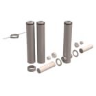 Ubbink France - Kit 3CEp d'étage D125/200mm PPtl/acier haut.3100mm pour 2 appareils à 180°