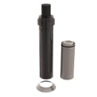 Ubbink France - Kit 3CEp de toiture D125/200mm PPtl/acier haut.2000mm avec terminal noir