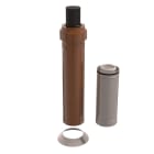 Ubbink France - Kit 3CEp de toiture D125/200mm PPtl/acier haut.2000mm avec terminal ocre