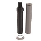 Ubbink France - Kit 3CEp de toiture D125/200mm PPtl/acier haut.2500mm avec terminal noir