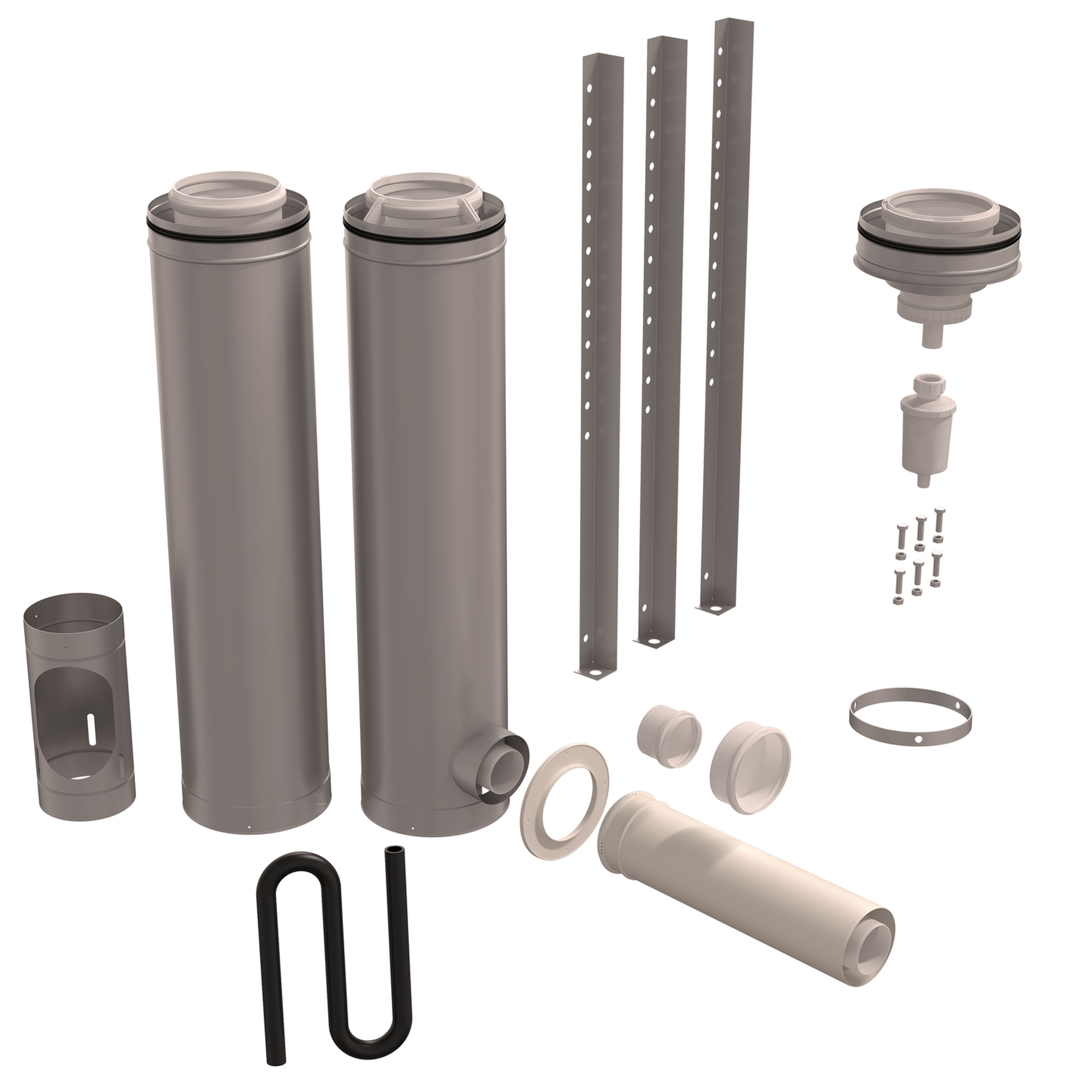 Ubbink France - Kit départ Rolux 3CEp Condensation D160/250mm 1 app. trépied