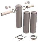 Ubbink France - Kit étage Rolux 3CEp Condensation D200/300mm 2 app. à 180° haut.3110mm