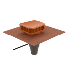 Ubbink France - Sortie de toit VMC Valetis universel ocre avec multidiam