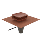 Ubbink France - Sortie de toit VMC Valetis universel rouge avec multidiam