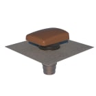 Ubbink France - Sortie de toit VMC Ubiflu 2 universel brun avec multidiam