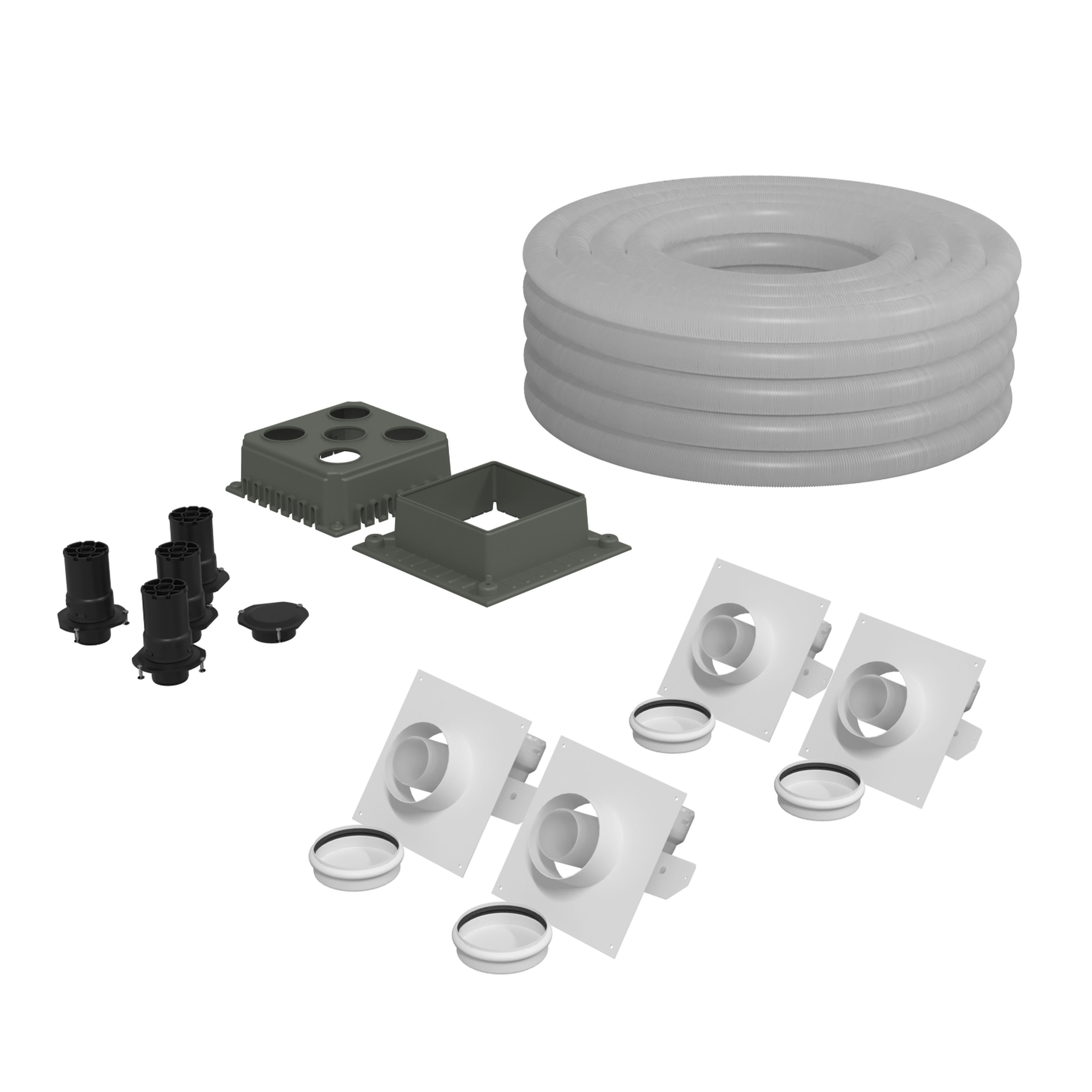 Ubbink France - Kit MultiFlex Alsace 4app 50m